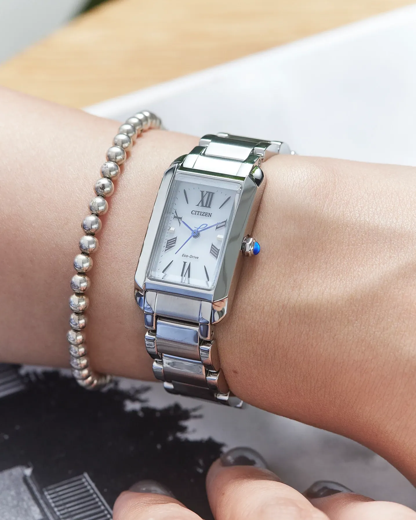 Citizen L Bianca White Dial Stainless Steel Bracelet EW5620-55A